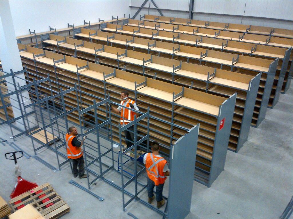 shelving installation